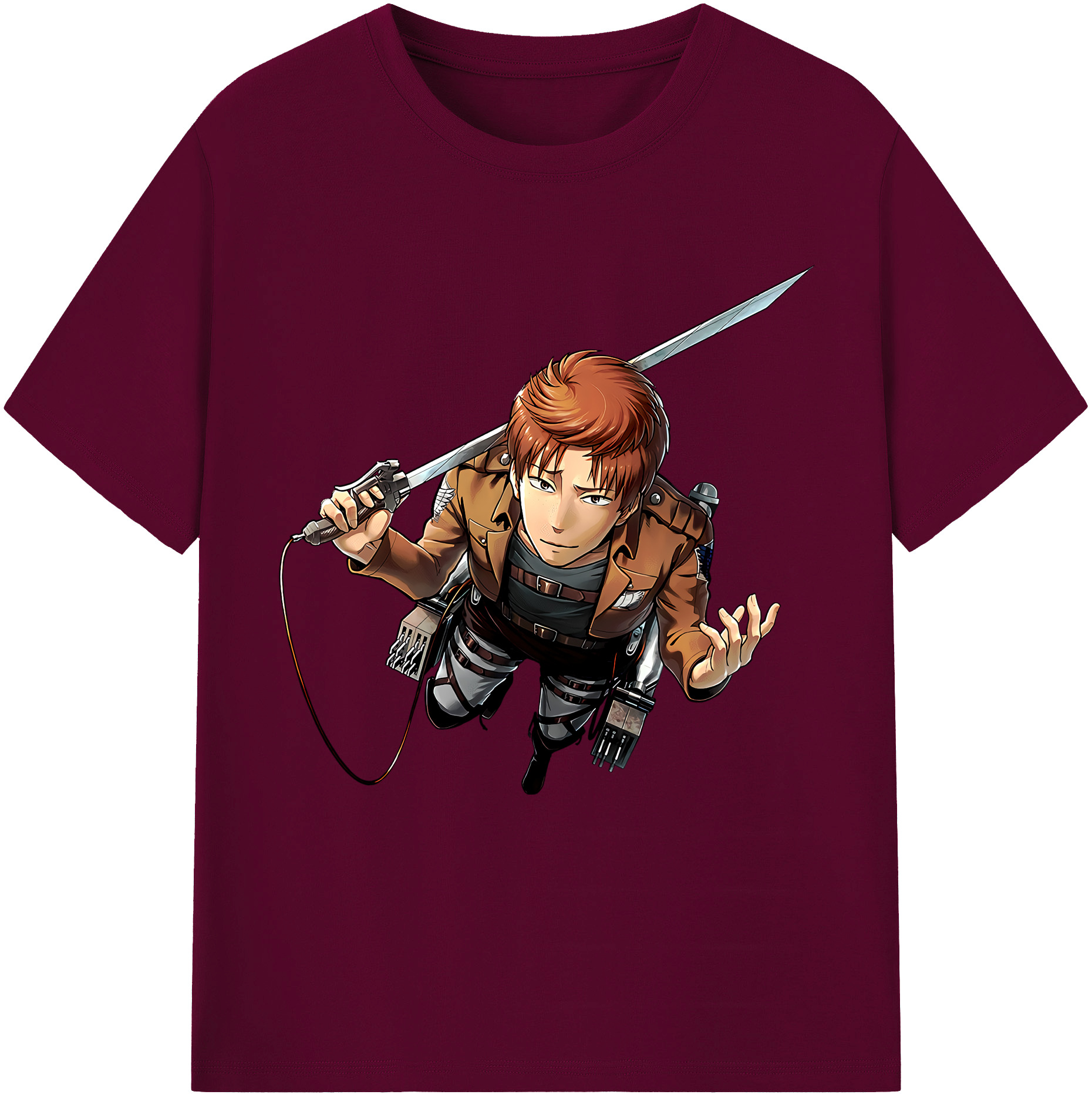 （画像用） 進撃の巨人 Attack on Titan レディースカジュアルプリントTシャツ（綿100％）